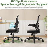 Office Chair Ergonomic Desk Chair - Mesh Comfy Home Desk Office Chairs with Wheels Adjustable Lumbar