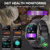 2025 for Xiaomi Outdoor Sports Smart Watch GPS Trackr 5ATM Flashlight 1.96" HD Display Screen Bluetooth Call Men Fitness Watches