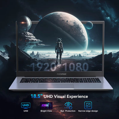 ACEMAGIC 18.5"Laptop Computer Windows 11 PRO 8000 Mah Battery  N150 Quad-Core Processor 16GB DDR4 RAM 512GB SSD Wifi5
