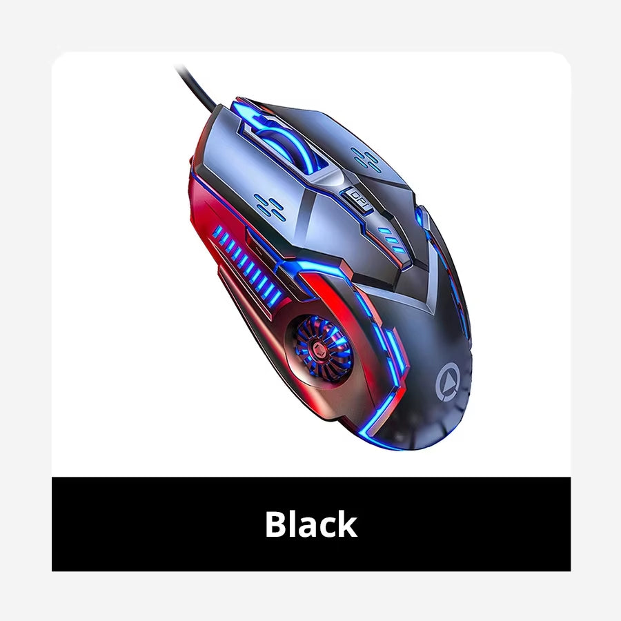 Silver Eagle G5 Mute Wired Mouse Six Keys Luminous Game E-Sports Machinery Computer Accessories Cross-Border Delivery