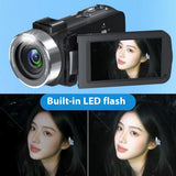 4K Video Camera Camcorder Ultra 80MP Digital Camera Vlogging Camera for Youtube 3.0" IPS 270° Screen IR Night Vision Handheld DV