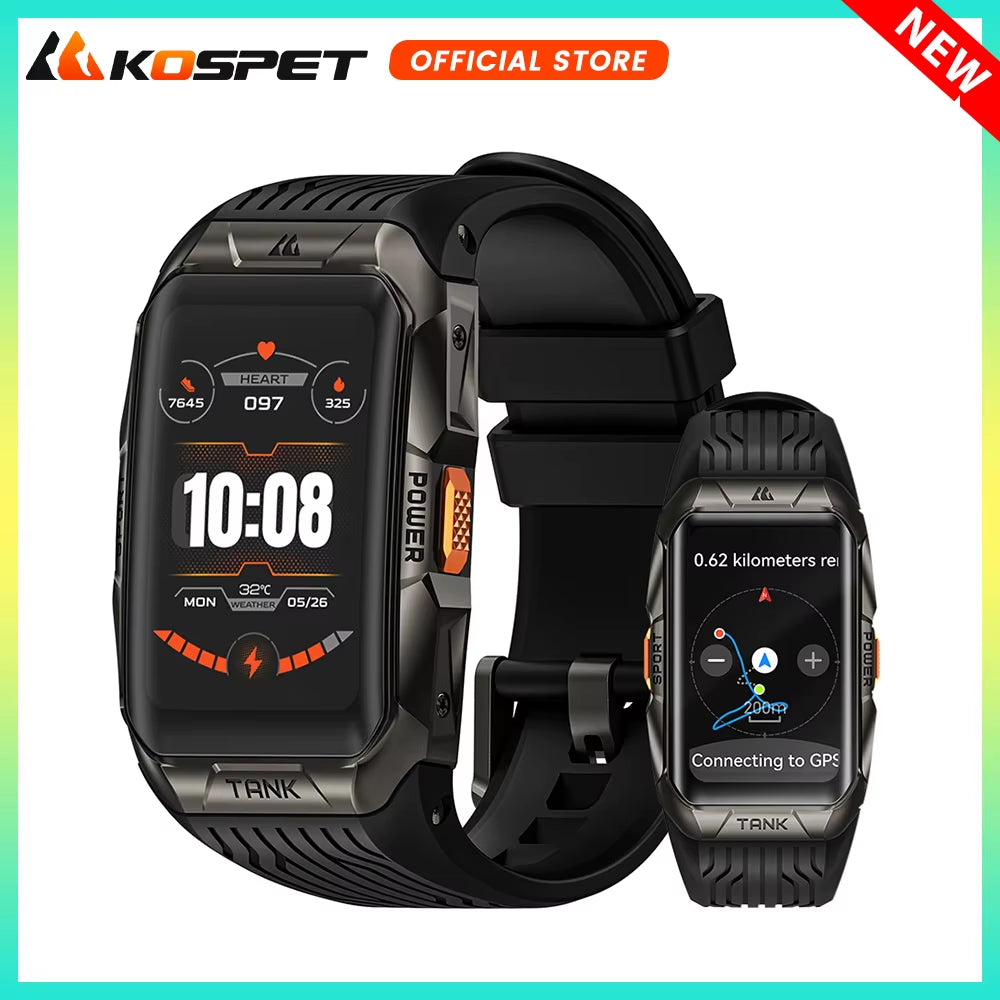 2025  TANK X2 Ultra GPS Smart Watch for Men 3D Curved Screen Stainless Steel Body Compass Altimeter Waterproof Smartwatch