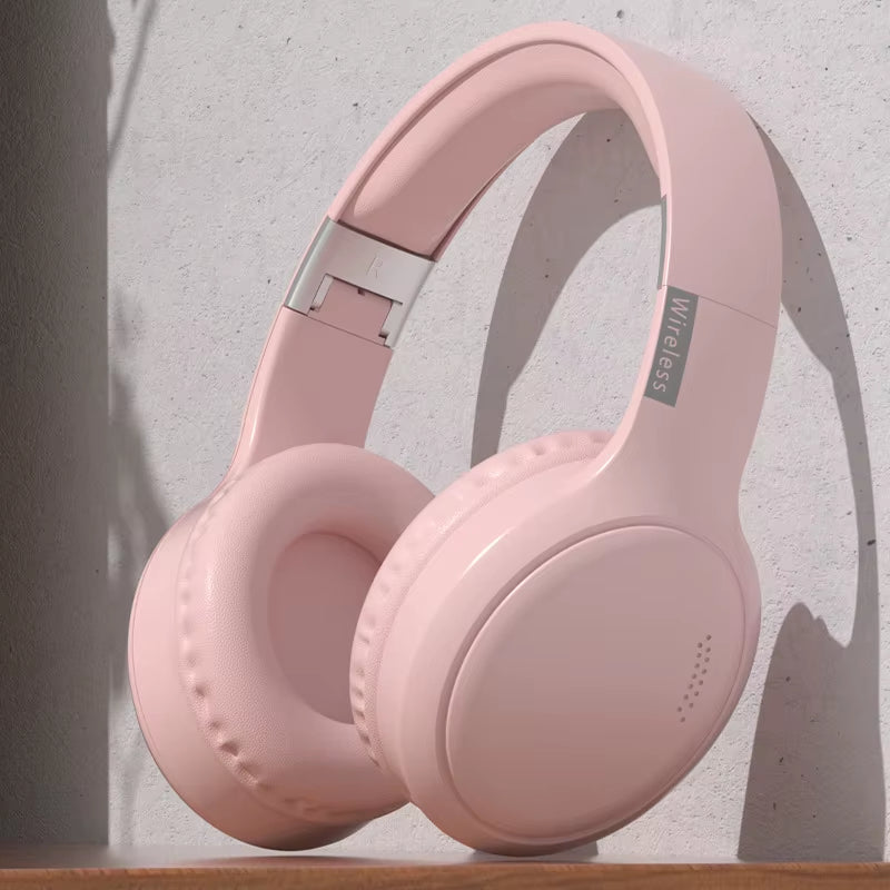 Wireless Bluetooth Headphones over Ear HIFI Stereo Headsets Noise Reduction Sports Gaming Earphones Music Player with Mic Gifts