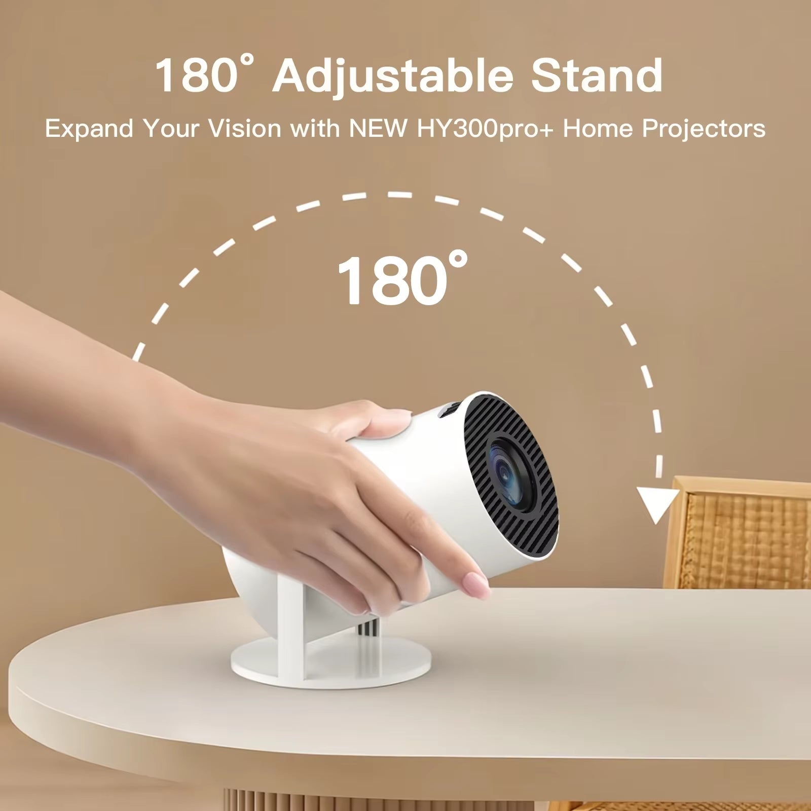 Projector HY300 Pro+ 4K Android 11 Dual Wifi6 300ANSI Allwinner H713 BT5.4 720P Native Outdoor Video Home Theater Cinema