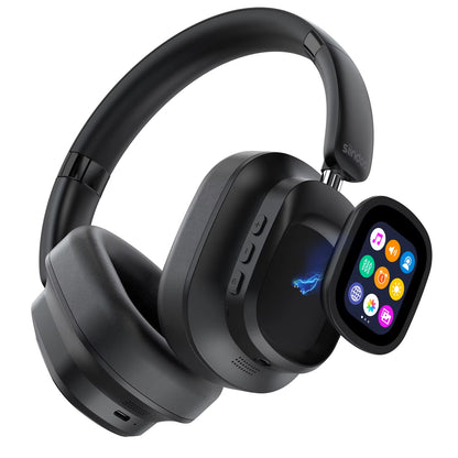Jh-Anc930Plus Active Noise Cancelling Headphones, Hybrid Wireless Headphone with Multi Magnetic Touch Control LED Screen