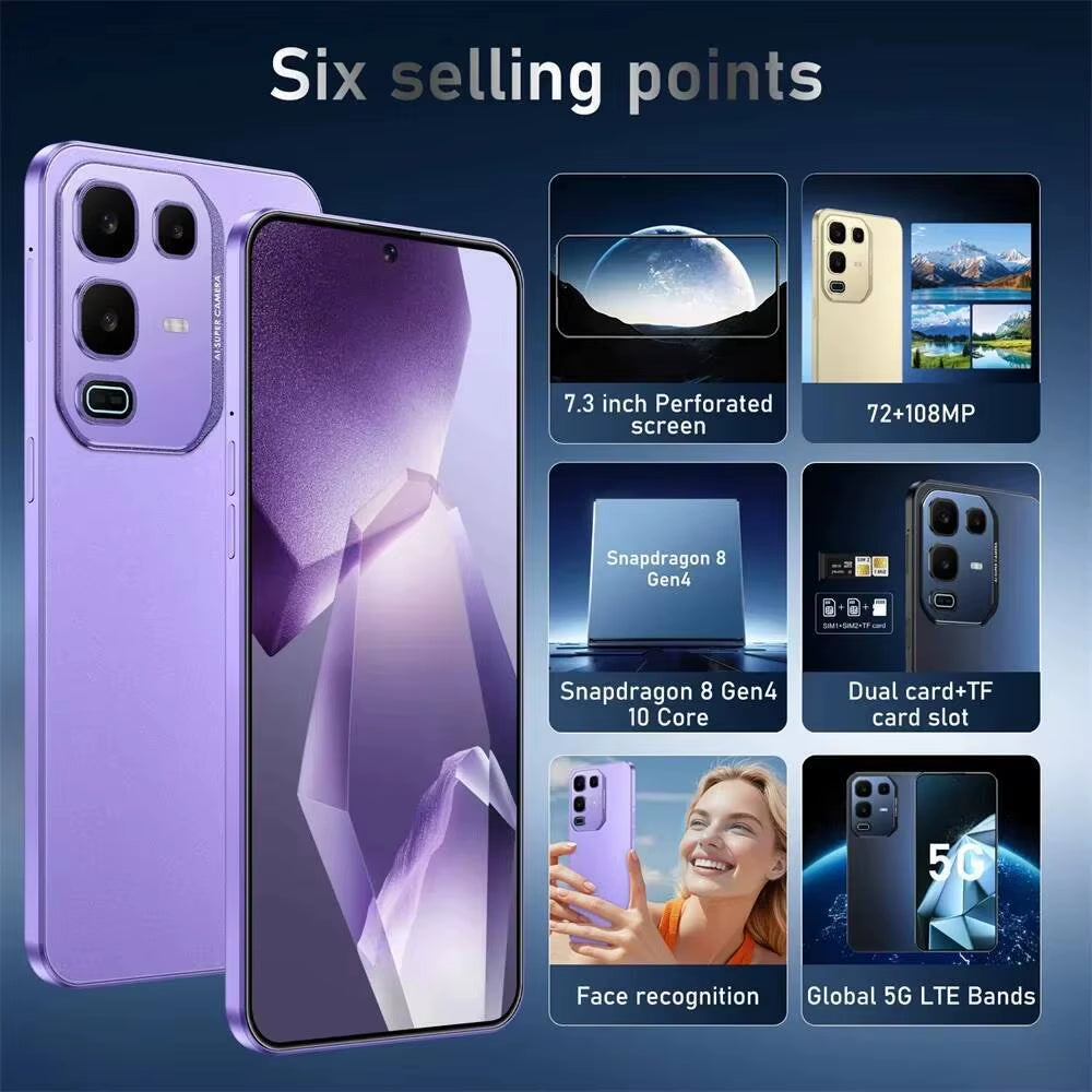2025 HOT S26 Ultra NEW Smart Dual Card 7800Mah Battery 7.3HD Global Edition Original Facial Recognition Function Tablets Case