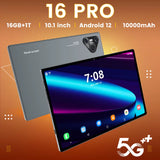 2025 New 16 Pro Tablet 10Inch Android 4K 16GB+1TB Dual SIM Snapdragon 870 Tablet PC GPS 10000Mah Tablets for Children Kids Tab