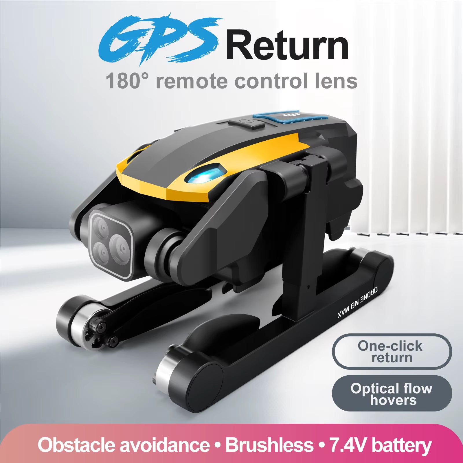 M8 Drone, 8K Camera Intelligent Obstacle Avoidance, Optical Flow Positioning Precise Hovering Shooting,