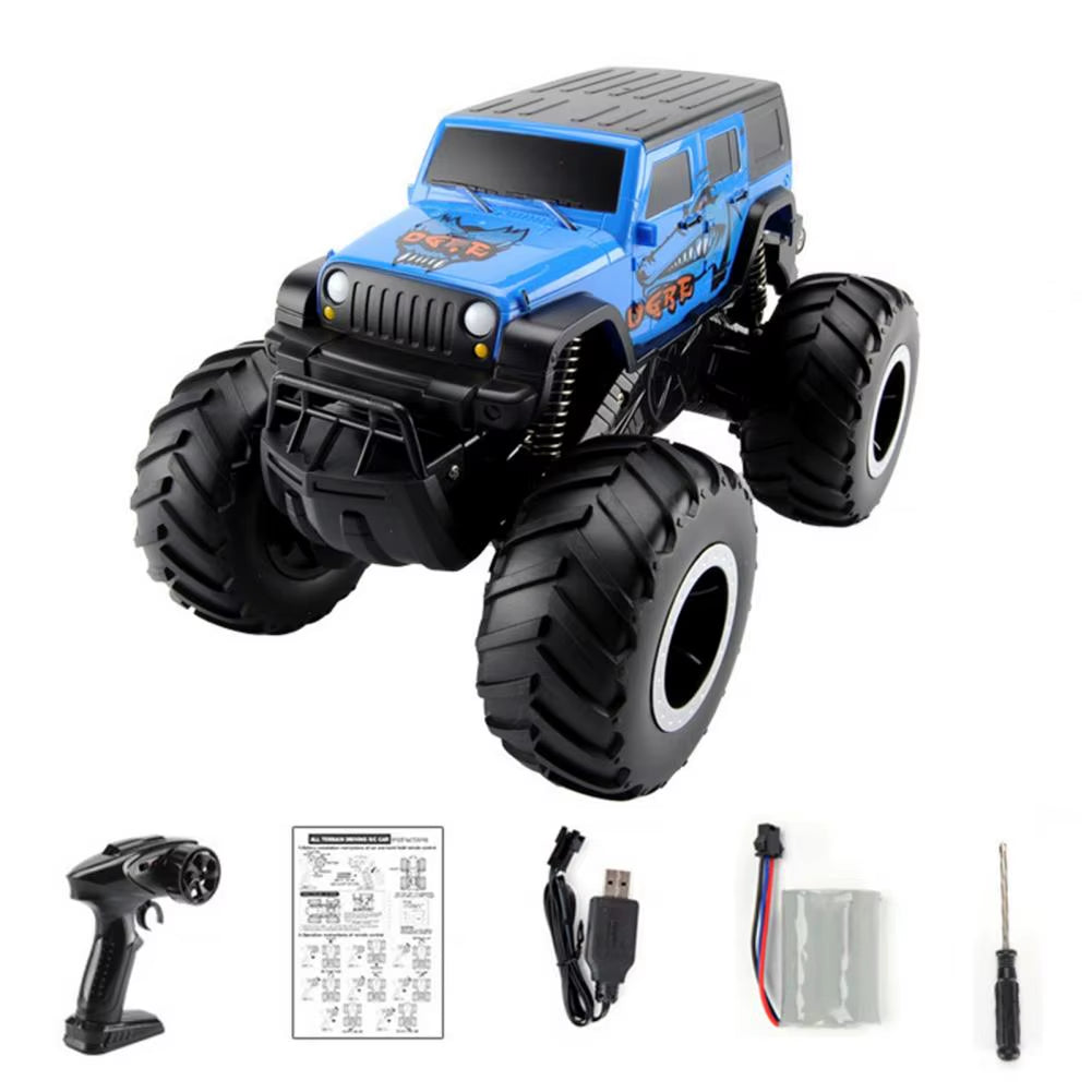 Amphibious Remote Control off Road Car with 4 Wheels Rechargeable Kids Electric Vehicle Waterproof All Crawler Truck Toy