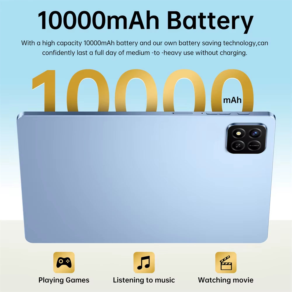 2025 New Pad 7S Pro Tablet PC 10.1" Global Edition 5G Dual SIM Android 15 Tablets 22GB+2TB Wifi GPS Children'S Kids Tab Tablet