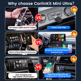New  Android Auto Wireless Adapter Mini Box Smart Tv Box Carplay Android Auto 2 In1 Fast Connect for Toyota Mazda Audi