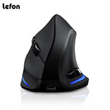 F35 Wireless Mouse Vertical Rechargeable Ergonomic Mouse 2400 DPI Optical Gaming Mice for Gamer Computer Laptop PC Mac IOS