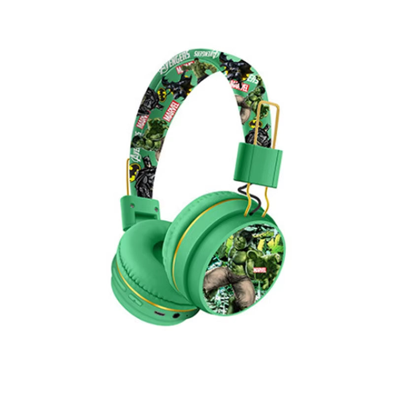 New Marvel Bluetooth Headphones Spider Man Wireless Bluetooth Earbuds HIFI Surround Sound Headset with Mic Kids Anime Cartoon