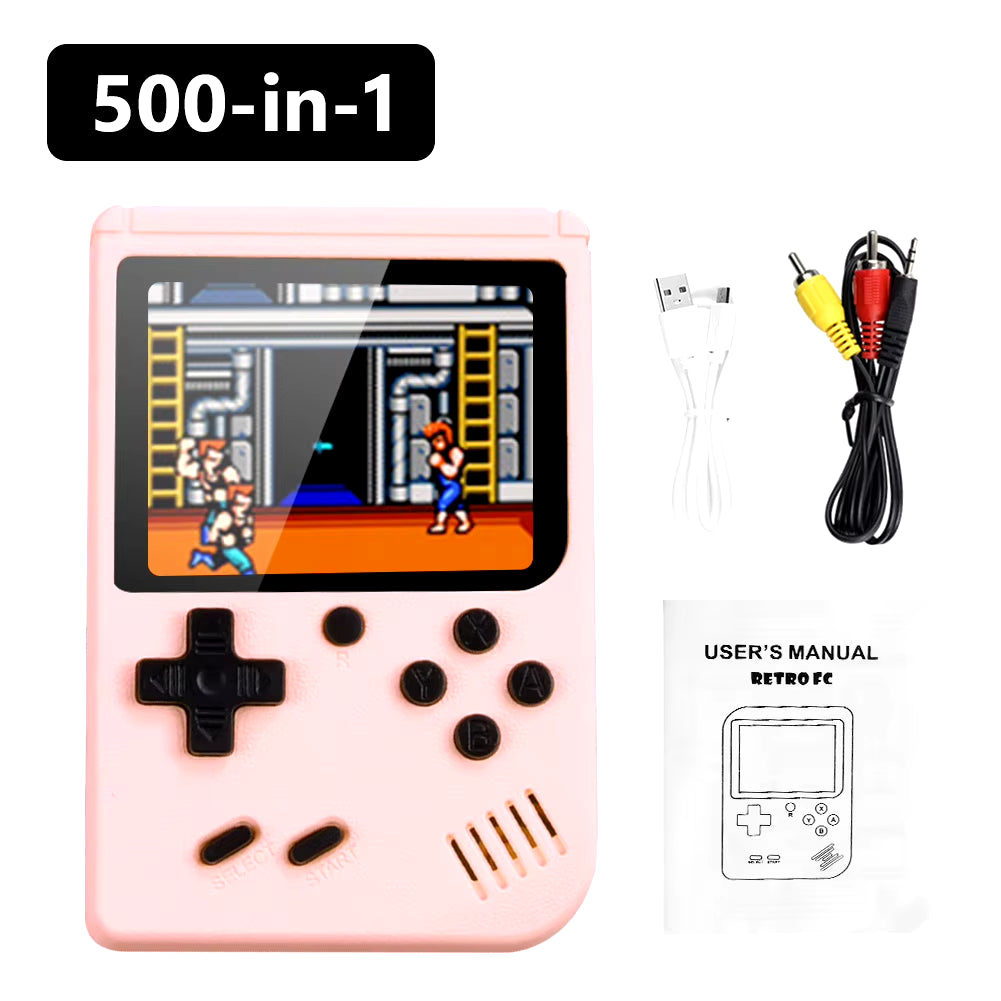 500 Games in One Portable Mini Electronic Video Game Player Kids Electronic Game Toy for Children Handheld Game Console