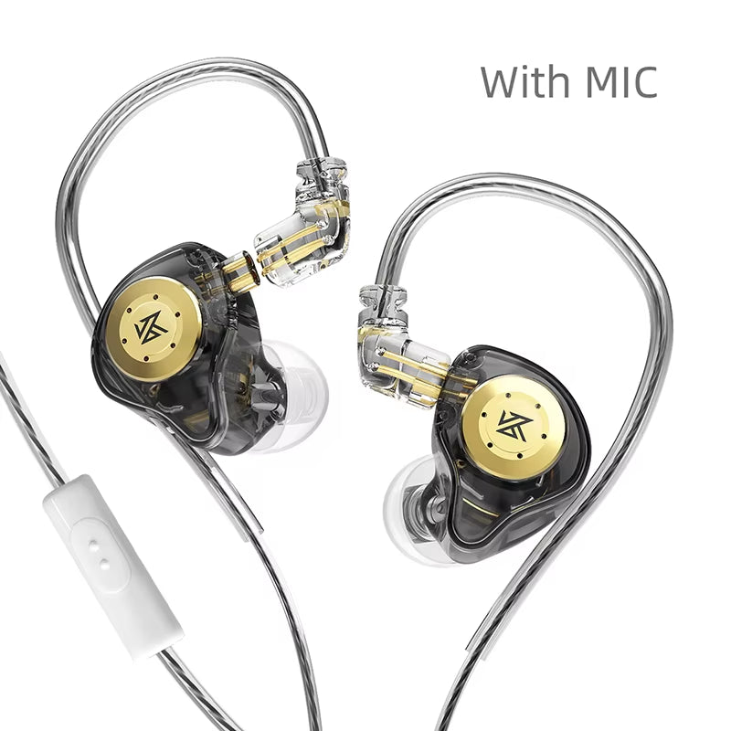 KZ EDX Pro Earphones Dynamic in Ear Monitor Hifi Wired Headphones Bass Stereo Game Music Earplugs Noice Cancelling Headset