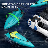 2.4G Mini RC Boat 10Km/H High Speed Boat Radio Remote Controlled Ship Dual Motor Electric Racing Speedboat Summer Water Pool Toy
