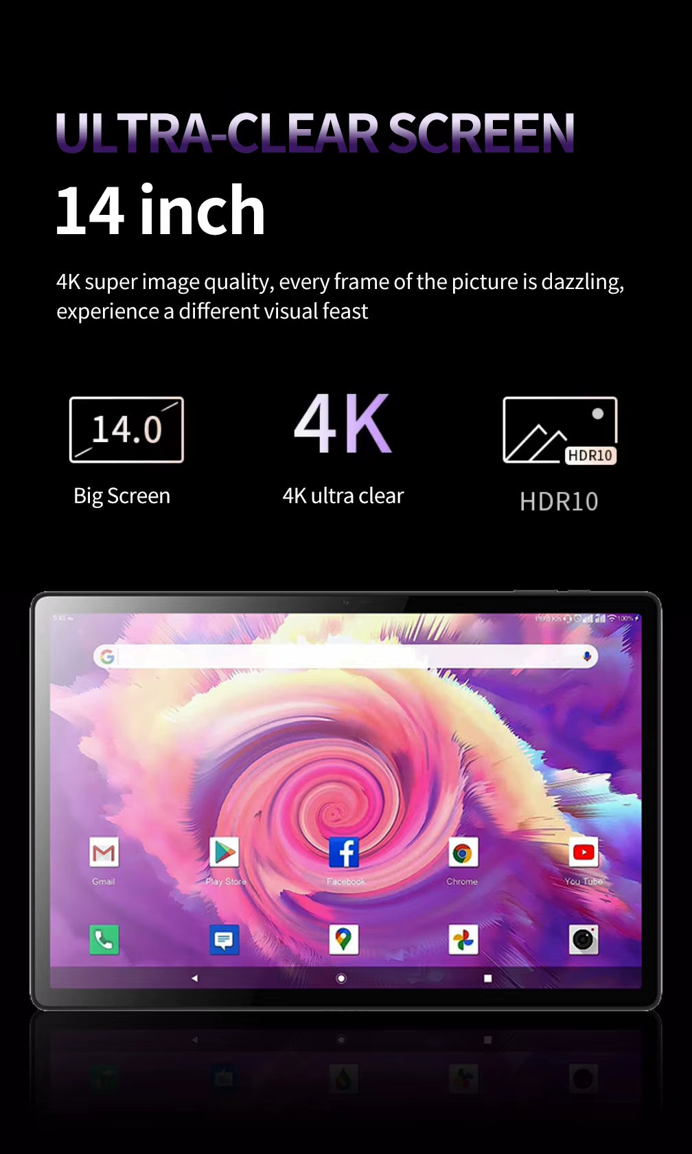 14-Inch Android Powerhouse 2025 Global Model: 20GB RAM, 1TB Storage, Android 13, 5G/Wi-Fi, 12900Mah