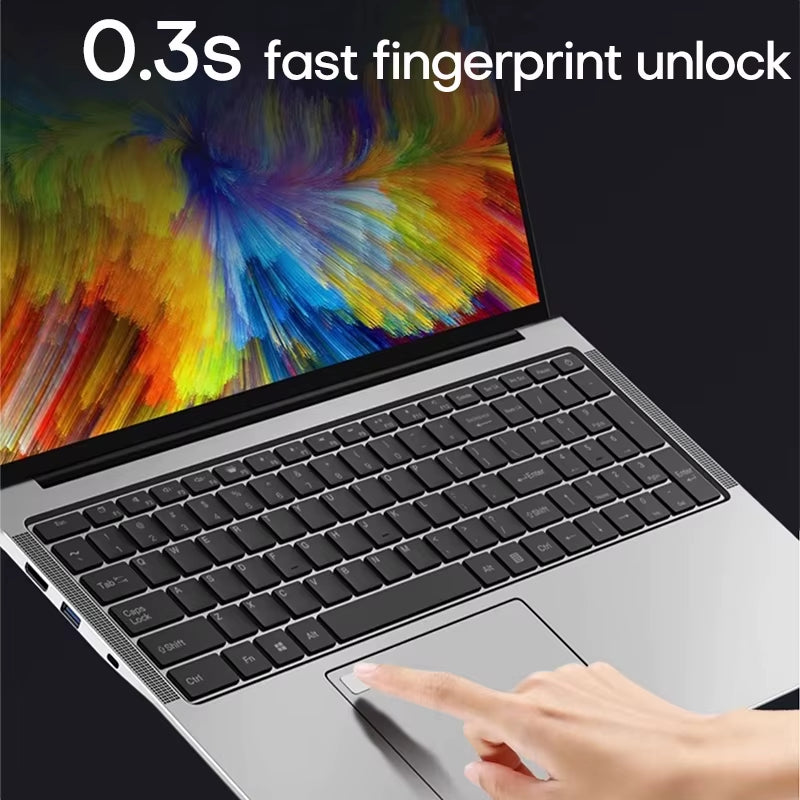 17.3" Computer Laptop  Celeron N5095 16GB DDR4 1TB SSD Windows 11 Fingerprint Office Laptops Notebook Computer Portable PC