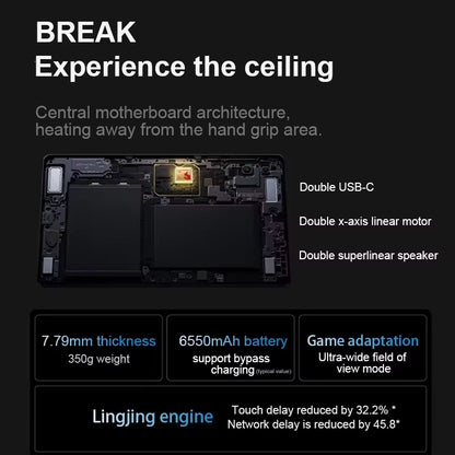 Legion Y700 Gen 3 2025 Gaming Tablet Snapdragon 8 8.8" LCD Screen 165Hz 6550 Mah 256GB 512GB RAM Battery Android 14