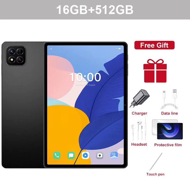 2025 New Pad 7S Pro Tablet PC 10.1" Global Edition 5G Dual SIM Android 15 Tablets 22GB+2TB Wifi GPS Children'S Kids Tab Tablet