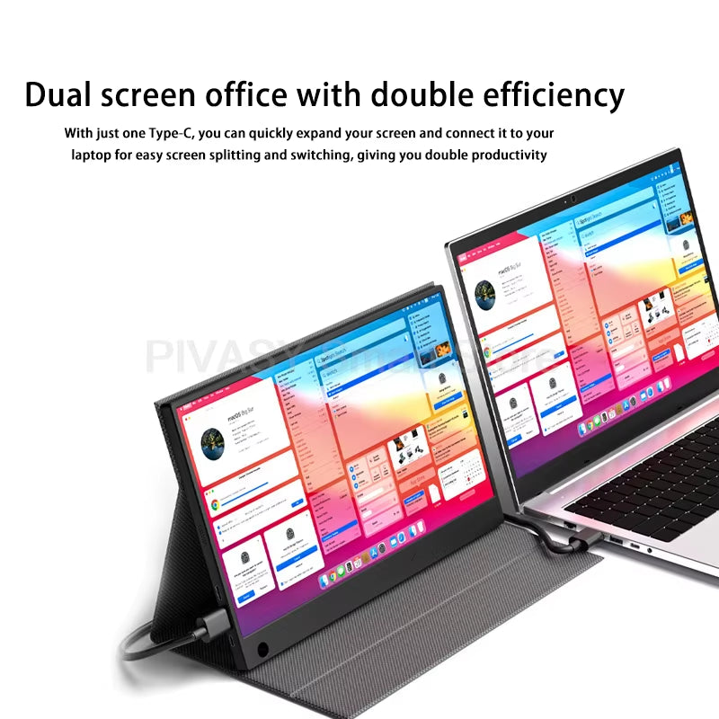 14 Inch Touchscreen Portable Monitor for PC Laptop Secondary Screen Expansion Switch External Display 10-Point Touch 100%SRGB