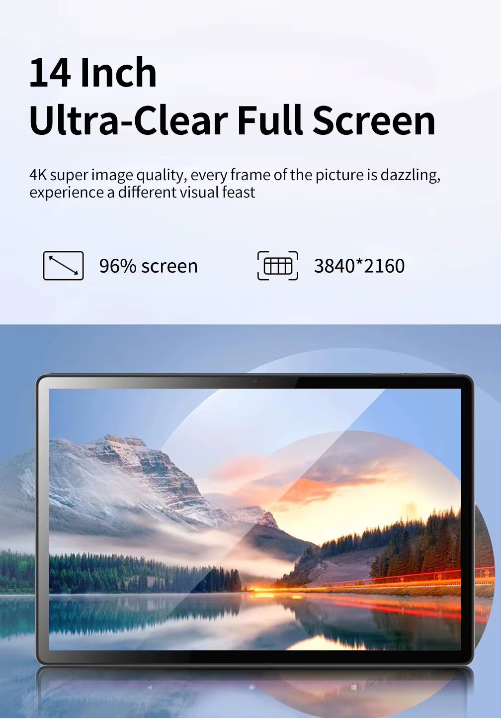 2025 Global Edition 14-Inch Android Tablet! 20GB RAM + 1TB Storage, 5G Dual SIM, 12900Mah Battery for Extended Use