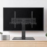 Universal LCD TV Base Stand for 32-65 Inches Desktop Mount Adjustable Height 3-Gear Center Distance Support 45/55/70KG Load