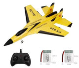 RC Foam Aircraft SU-35 SU-57 2.4G Aircraft with LED Wireless Electronic Control Glider Fixed Wing Aircraft Foam Boys Outdoor Toy