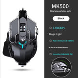 Hot Selling Mechanical Wired Gaming Mouse 9 Keys Macro Definition 12800DPI RGB Backlit Gaming Computer Mouse for Laptop Desktop