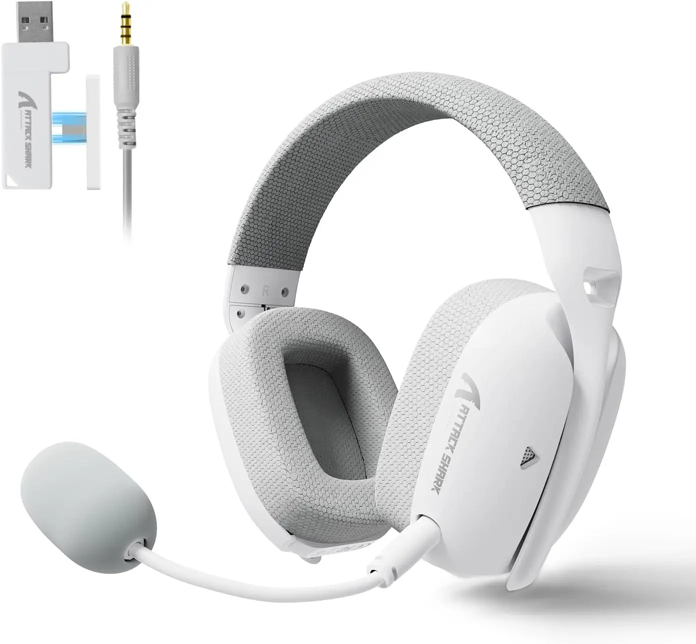 ×Attack Shark L80PRO Gaming Headset, Lightweight Over-Ear Gaming Headphones