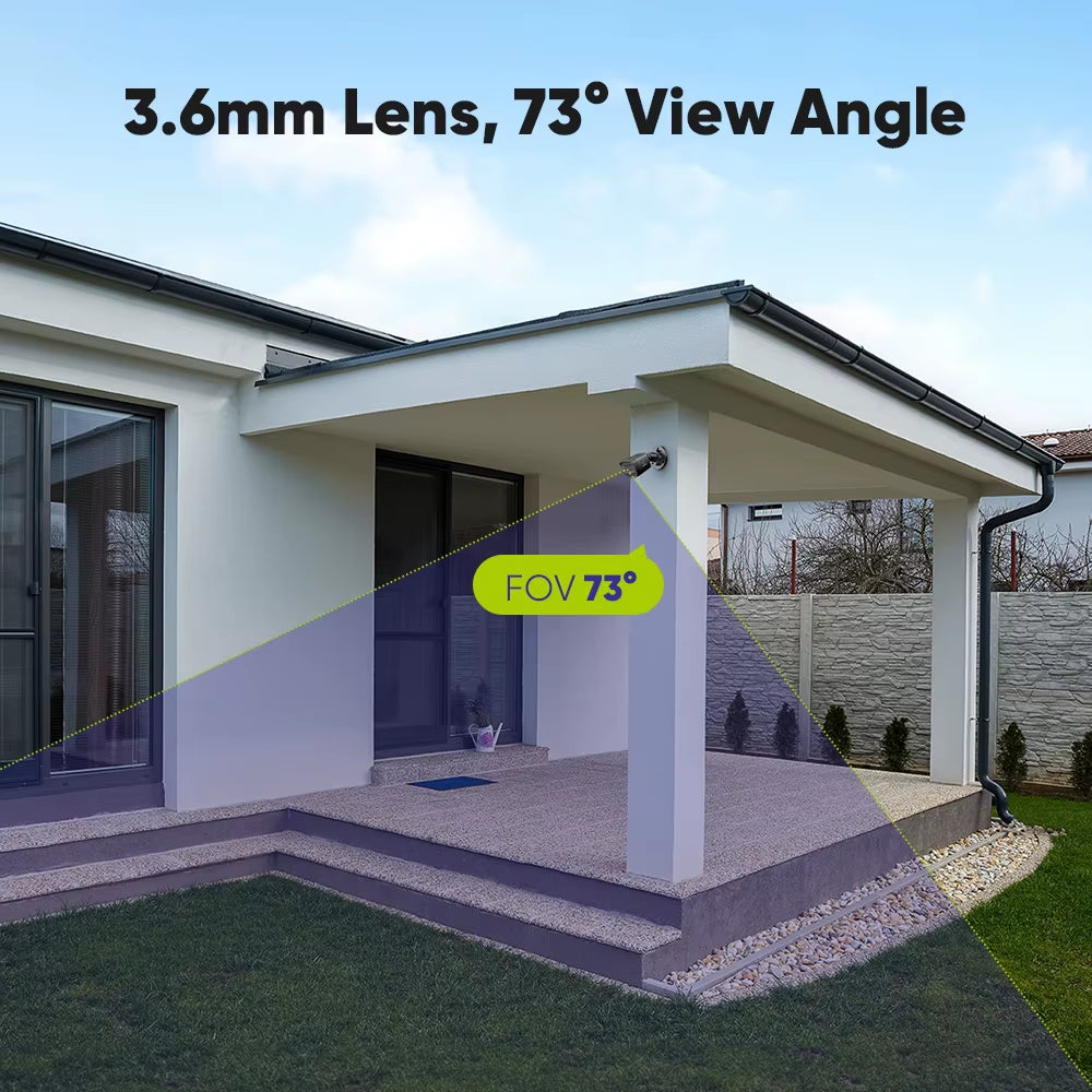 1080P HD TVI Bullet Security Cameras 2/4Pcs Outdoor Night Vision Cameras Home Surveillance Motion Detection Remote Access