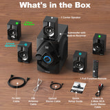 Surround Sound Systems Wireless Rear Satellite Speakers - 800W 6.5Inch Subwoofer 5.1/2.1 Channel Home Theater Systems with ARC Optical Bluetooth Input