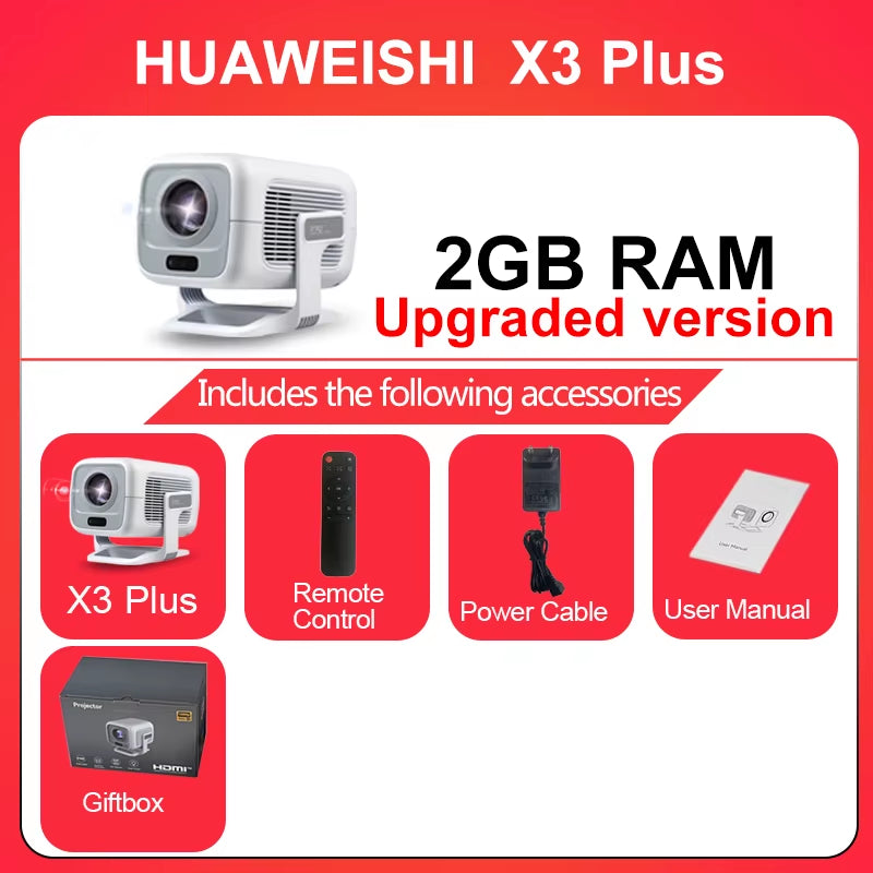 4K Projector Android Native Portable 1080P Auto Focus 600ANSI Video Home Cinema Outdoor Hd Led Projetor
