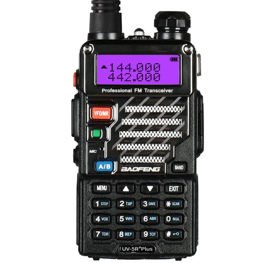 UV-5R+ plus Two Way Radio, Long Range for Adults Rechargeable with Earpiece, Walkie Talkie for Outdoors