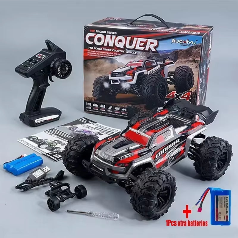 1:16 Scale Large RC Car 50Km/H High Speed 4WD Children Toy for Boys Remote Control Car 2.4G off Road Monster Truck RC Toy