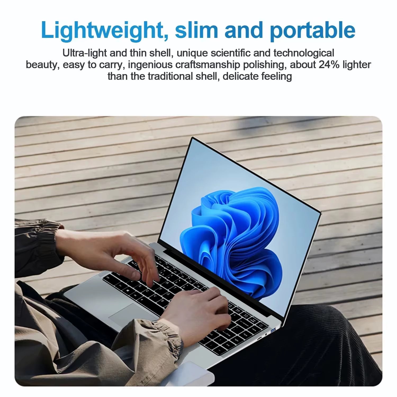 14.1Inch  Atom A3950 Laptop Computer Windows 11 Pro 2025 Notebook PC 12GB RAM 512GB 1TB SSD 1920*1080 Office Computer PC