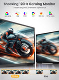 18.5" Computer Monitor IPS Touchscreen 120Hz Display FHD with Type C HDMI VESA Swivel Lift Bracket for Laptop PC Gaming