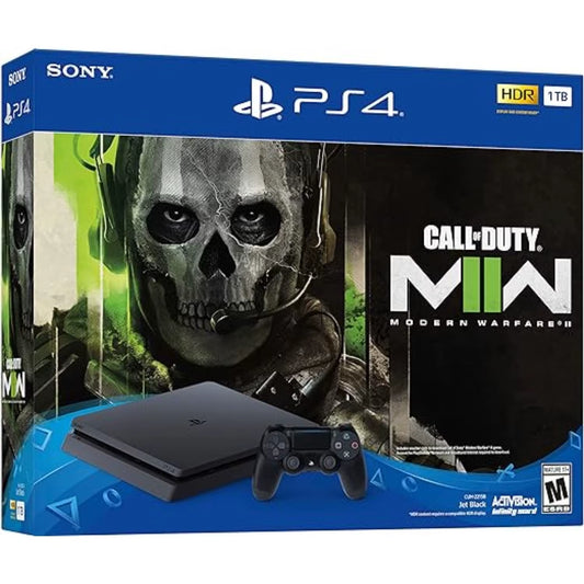 Playstation 4 Slim 1TB JET Black Game Console CALL of DUTY:MODERN WARFARE II
