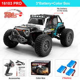 16101 /16102 PRO 1:16 High Speed RC Car with LED Light Drift 70KM/H 4WD RC Off-Road Car Monster Truck Toy for Kid Gifts