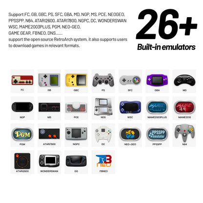 Smart Pro Handheld Game Console 4.96''IPS Screen Linux System Joystick RGB Lighting Smartpro Retro Video Game Player Gift