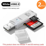 2-In-1 Multi Functional USB 3.0 Card Readermicro SD Tfmemorycardreaderusbflashdrive Cardreaderadapter for Pclaptops Accessories