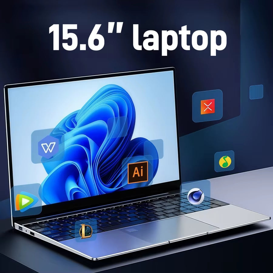 15.6" IPS  N5095 Gaming Laptops Portable Notebook Computer Pc 16GB 32GB DDR4 512G 1TB SSD Windows11 Backlit Keyboard Deals