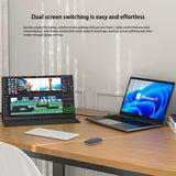 17.3 Inch 4K Touch Portable Monitor PS5 Expansion Screen IPS HD PC Secondary Display 100%DCI-P3 Color Gamut 500Nit Brightness