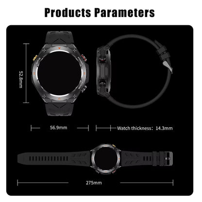 2025 Built-In GPS Smart Watch Bluetooth Call 1ATM Waterpro Military Sports Fitness Tracker Smartwatch for Men