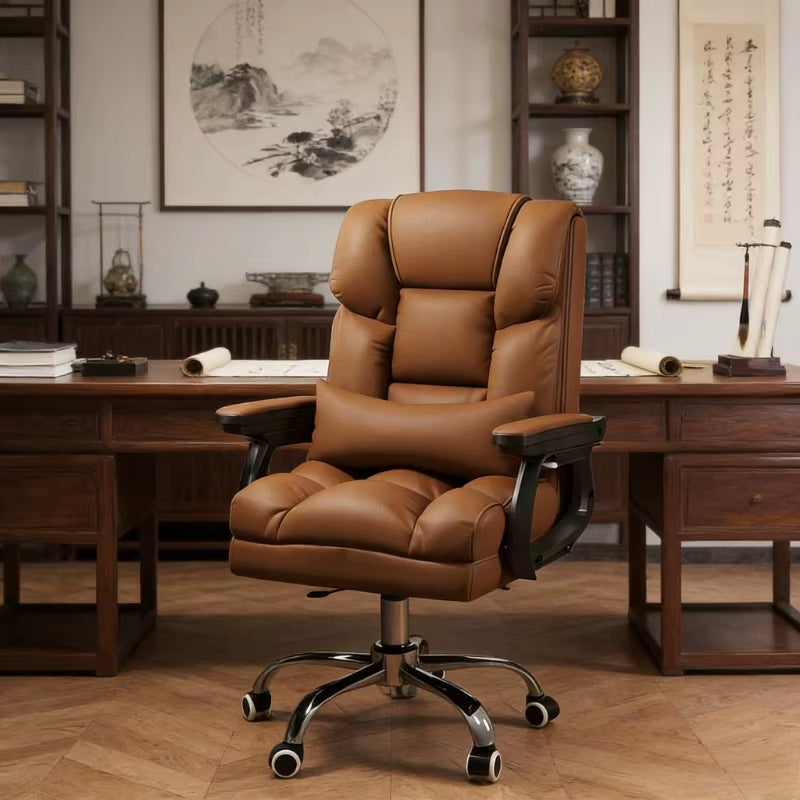 Luxury Modern Ergonomic Office Chair -Computer Desk Chair with Wheels, High Back Executive Swivel Chair for Home Office