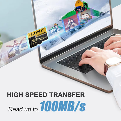 Extreme Pro Micro TF SD Card 128GB SD Memory Card High Speed 256GB 512GB 1TB A2 U3 Mini Flash Cards for Phone Camera PC