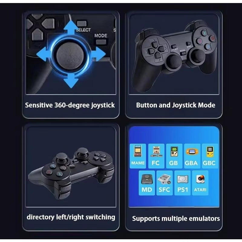 Retro Game Console Stick,64Gnostalgia Game Stick with 20000+Video Games, 9 Emulator Consoleplug A