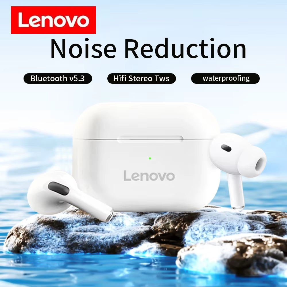 Lenovo  Wireless Earphones Bluetooth Headset In-Ear Earphones with Microphone for Ios/Android