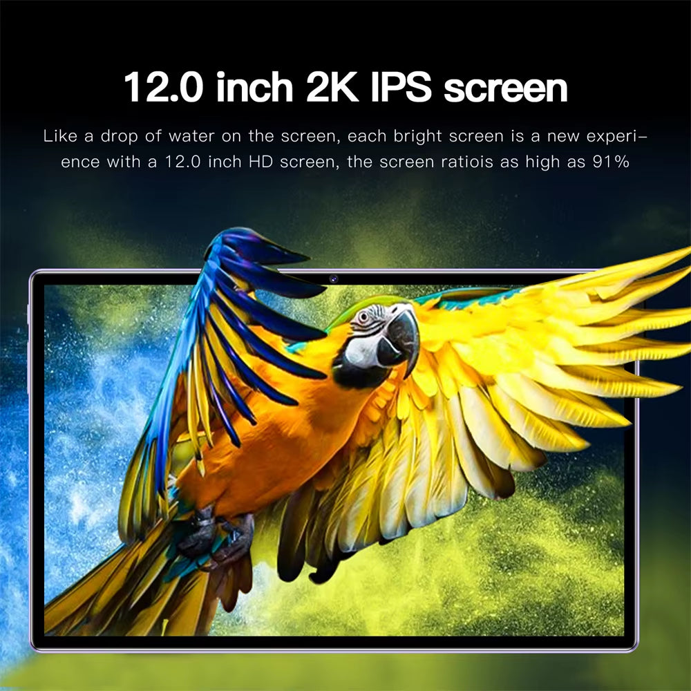 2025 New Original P60PRO Tablets 12Inch Global Version HD Tab Android 14 16GB+1TB Tablet 20000Mah 5G Dual SIM Wifi GPS Tablet PC