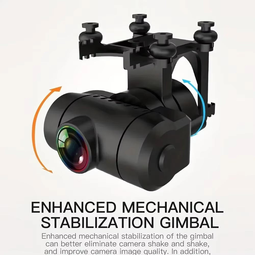 KF102 4K HD GPS Drone with Dual Camera 2-Axis Gimbal Optical Flow Wifi FPV, Foldable Quadcopter Toy for Adults and Kids